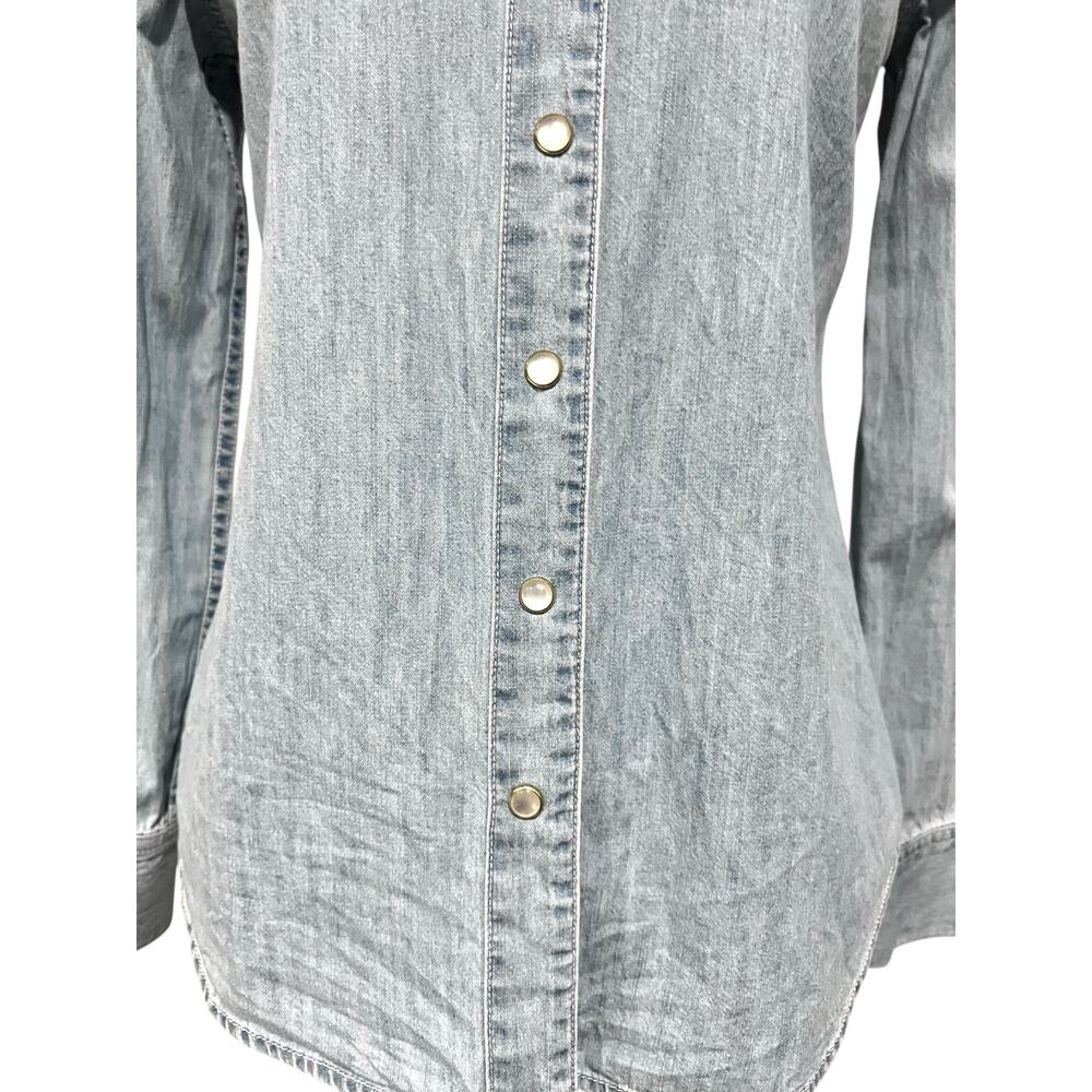 Draper James Women's Embellished Denim Top Pearl … - image 7